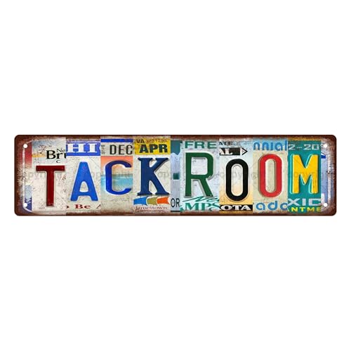 TACK ROOM SPACE Metal Tin Street Sign Bar Cafe Garage Cave Home Room Wall Bathroom Farmhouse Garden Porch Patio Decor