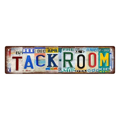 TACK ROOM SPACE Metal Tin Street Sign Bar Cafe Garage Cave Home Room Wall Bathroom Farmhouse Garden Porch Patio Decor