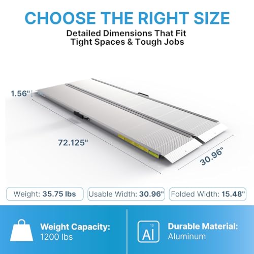Traverse Aluminum All Weather Singlefold Ramp