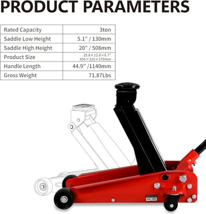 3 Ton Low Profile Floor Jack