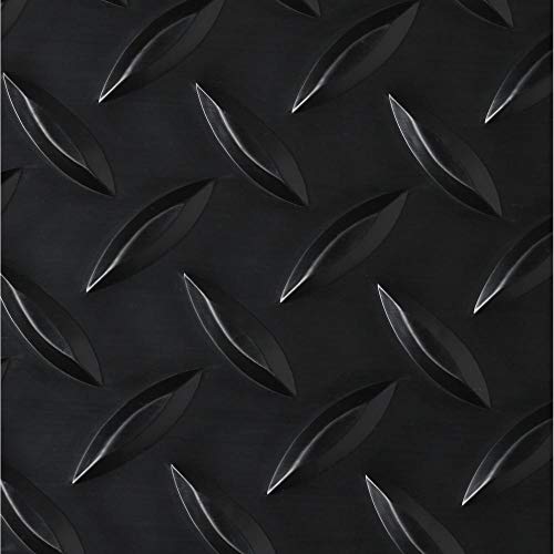 BLT G Floor Diamond Garage Floor Mat 75 Mil 7.5' x 17' Midnight Black