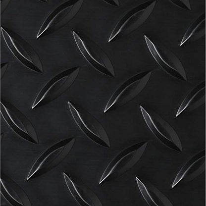 BLT G Floor Diamond Garage Floor Mat 75 Mil 7.5' x 17' Midnight Black