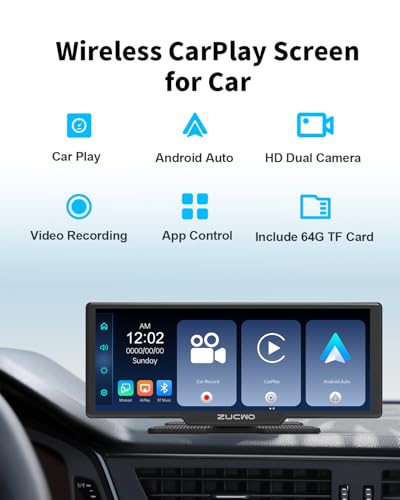 10.26 Inch Wireless CarPlay Screen for Car