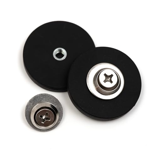 Black Heavy Duty Magnet for Hanging Straps (2 Count)