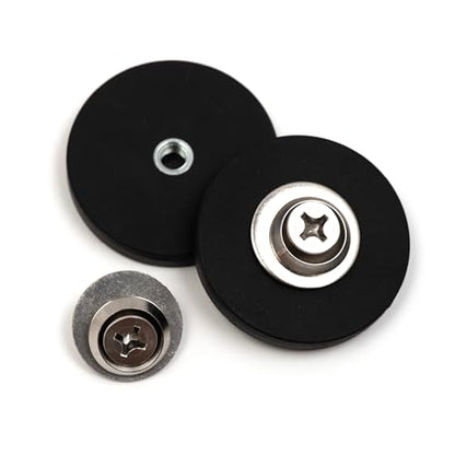 Black Heavy Duty Magnet for Hanging Straps (2 Count)