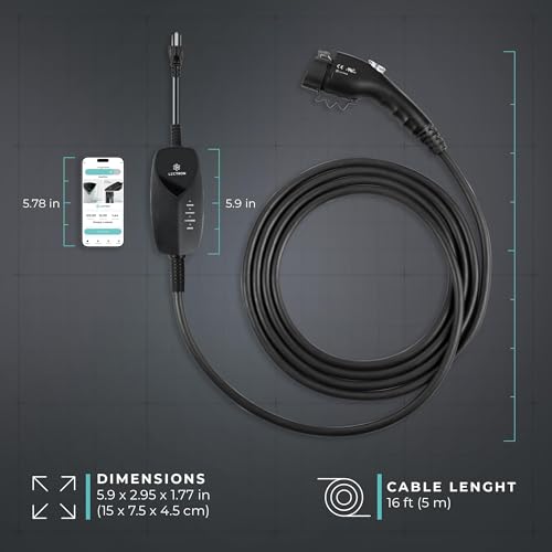 EV Charger 16 ft Extension Cord & J1772 Cable