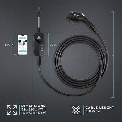 EV Charger 16 ft Extension Cord & J1772 Cable
