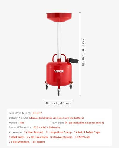 8 Gallon Waste Oil Drain Tank