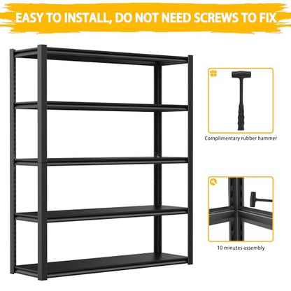 Standing Shelf Units 72" H x 48″W x 20" D