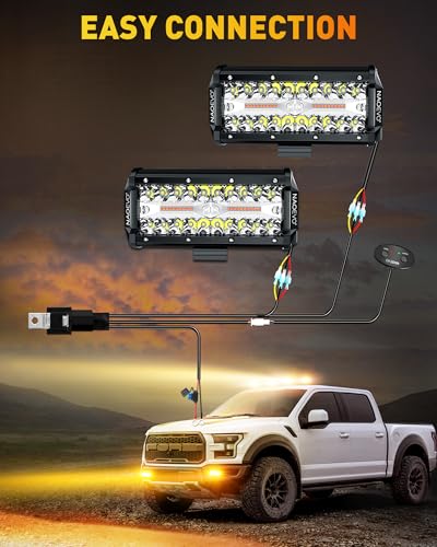 7 Inch LED Light Bar (2 Count)