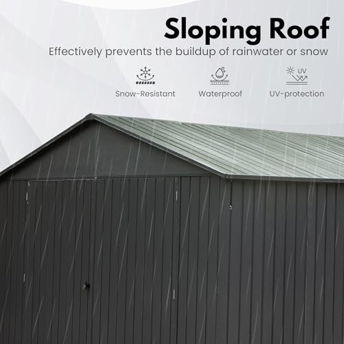 Domi 12'x15' Metal Garage Shed