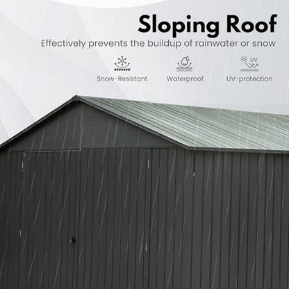 Domi 12'x20' Metal Garage Shed