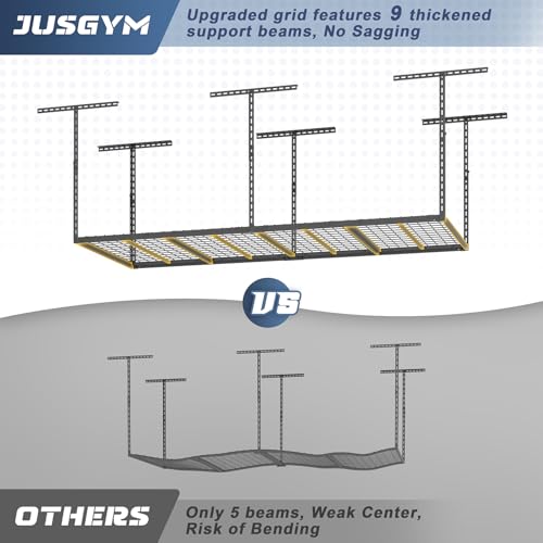 3X8FT Overhead Garage Storage Rack 750LBS Capacity