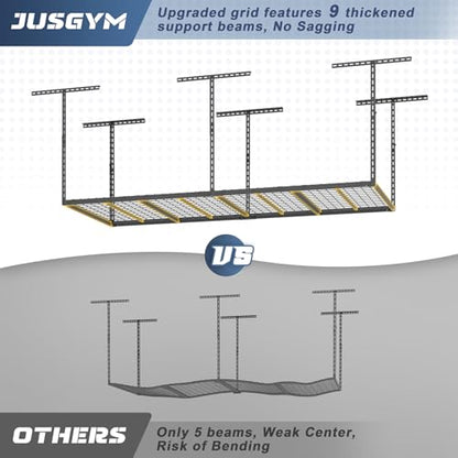 3X8FT Overhead Garage Storage Rack 750LBS Capacity