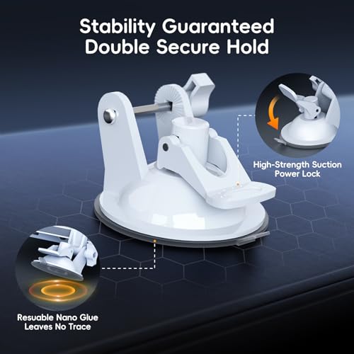 for Starlink Mini Suction Cup Mount for Dashboard & Windshield Ensures Stable Satellite Signal