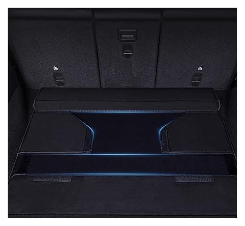 Folding Car Storage Box Large Capacity Compatible For TESLA Trunk Organizer Leather Cars Stowing Tidying Interior