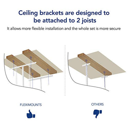 4x6 Overhead Garage Ceiling Storage Rack Organization