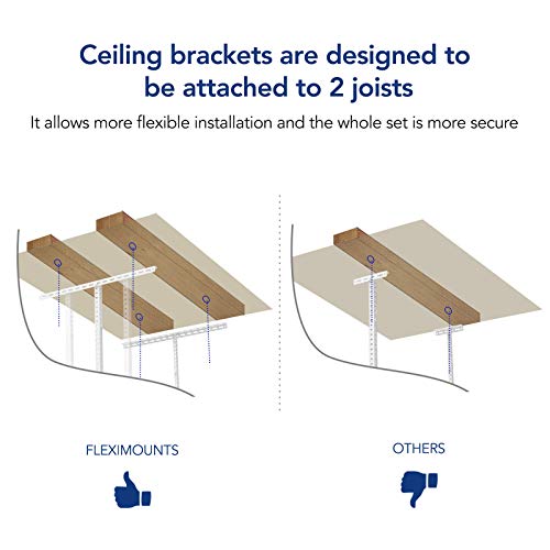 2x8 Overhead Garage Ceiling Storage Rack Organization