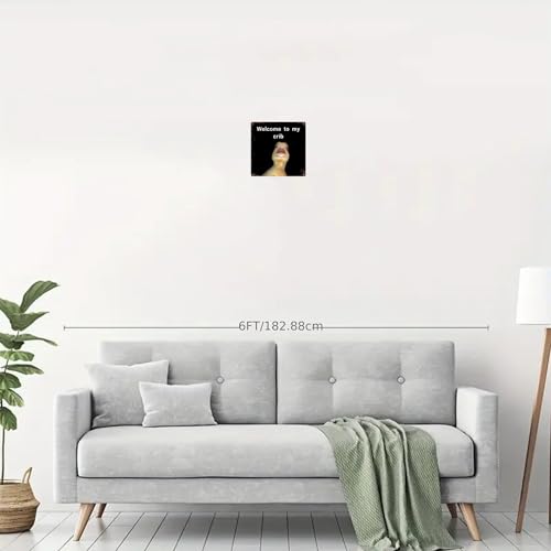 WELCOME TO MY CRIB SPACE Metal Tin Sign Bar Cafe Garage Cave Home Room Wall Bathroom Farmhouse Garden Porch Patio Decor