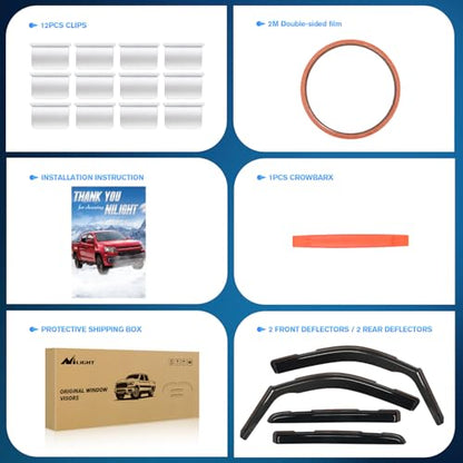 in Channel Rain Guards for Dodge Ram 1500 Crew Cab 2019