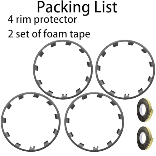 for Tesla Model Y 21 Inch Wheel Rim Protector Hubcaps Uberturbine Wheels Rim Cover Tire Trim Rings Gunpowder 4Pcs Model Y Accessories (4 Count)