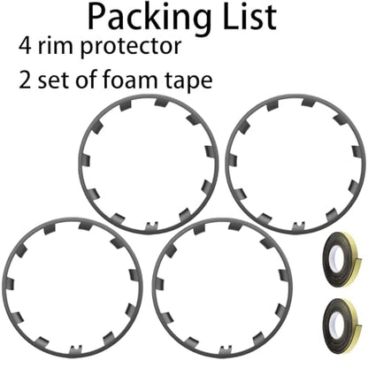 for Tesla Model Y 21 Inch Wheel Rim Protector Hubcaps Uberturbine Wheels Rim Cover Tire Trim Rings Gunpowder 4Pcs Model Y Accessories (4 Count)