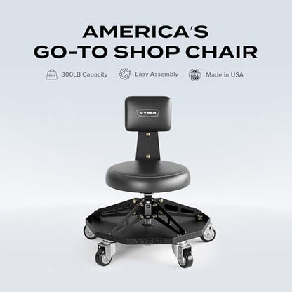 Vyper Robust Steel Sport Shop Chair for Mechanics