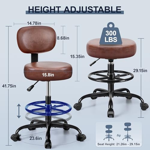 Drafting Chair with Backrest