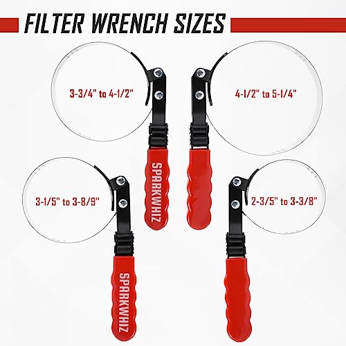 Oil Filter Wrench Set (4 Count)