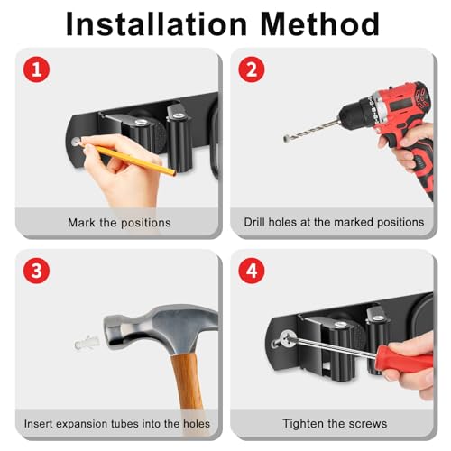 Broom Holder Wall Mount (2 Count)
