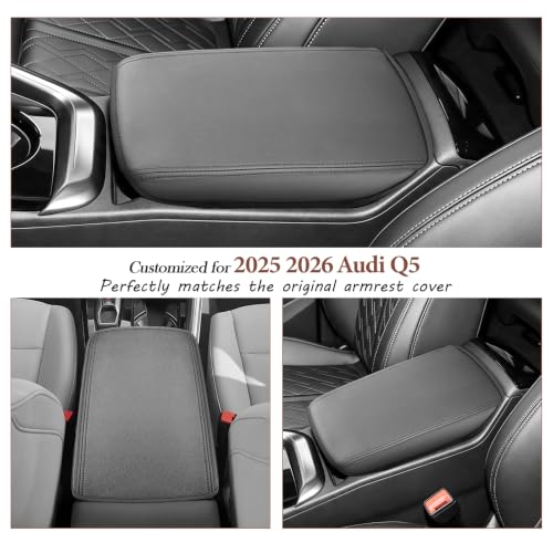 for 2025 2026 Audi Q5 Armrest Cover 2025 2026 Q5 Center Console Cover