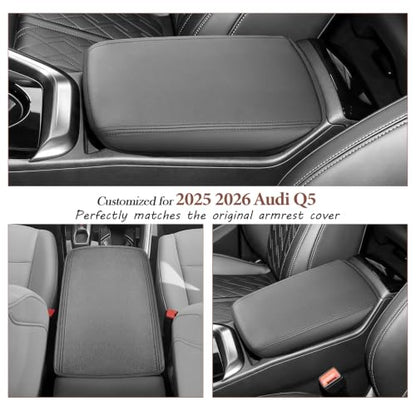 for 2025 2026 Audi Q5 Armrest Cover 2025 2026 Q5 Center Console Cover