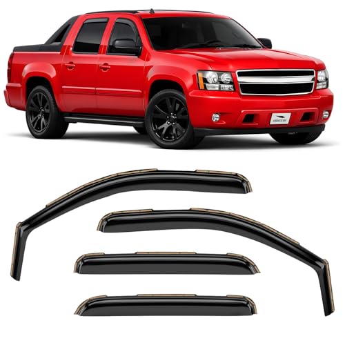 in Channel Extra Durable Rain Guards for Chevrolet