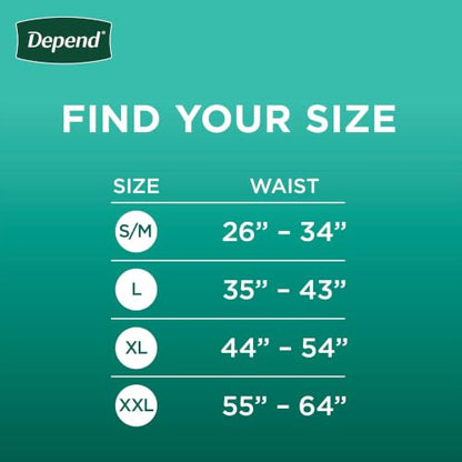 Fresh Protection Disposable Underwear Male Waistband Style X (52 Count)