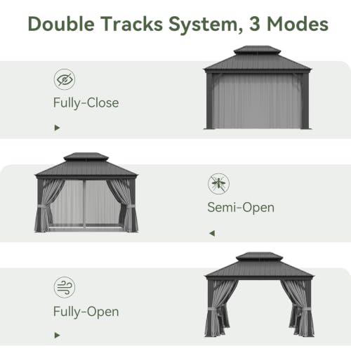 10' X 12' Hardtop Gazebo with Drainage