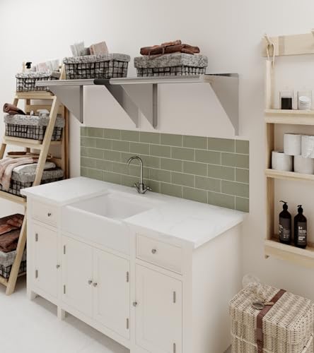 24" Long X 16" Deep Stainless Steel Wall Shelf