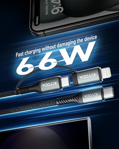 Coiled USB C to Lightning Cable 3FT