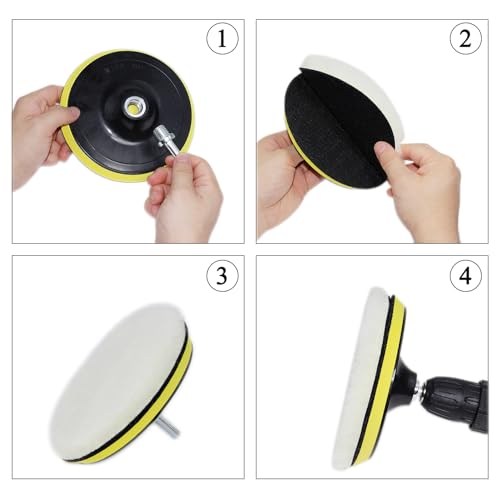 Car Foam Polishing Buffing Kit (6 Count)