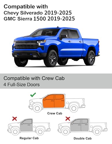 in Channel Window Rain Guards for Chevy Silverado (4 Count)