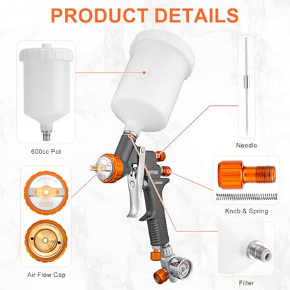 HVLP Air Spray Paint Gun Kit 1.4