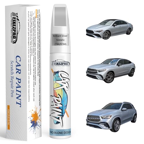744 9744 Brilliant Silver Metallic Car Touch Up Paint for Mercedes