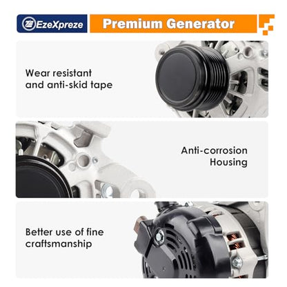 Ezexpreze 11776N Alternator Compatible with Toyota Corolla 2014 2015 2016 2017 2018 2019 L4 1.8L