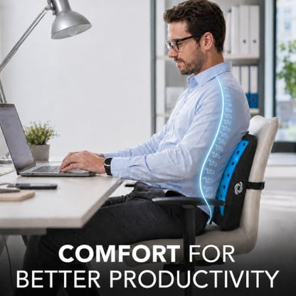 Memory Foam Lumbar Support Pillow for Office Chair