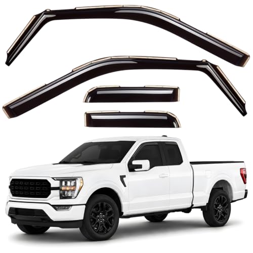 Window Deflectors Smoke Tinted in (4 Count)