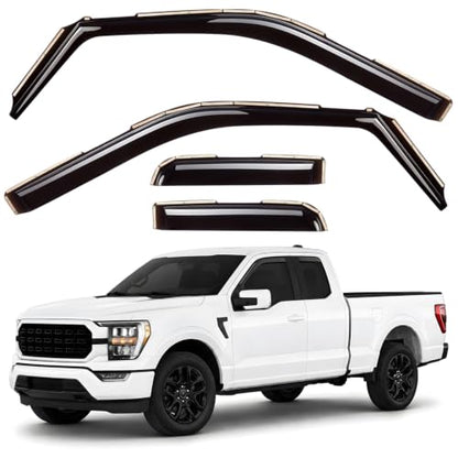 Window Deflectors Smoke Tinted in (4 Count)