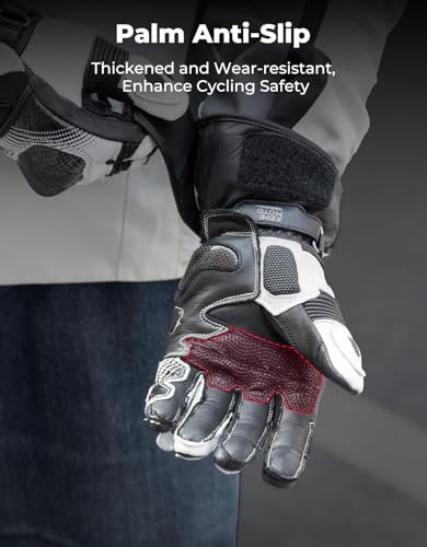 Leather Motorcycle Gloves for Men and Women