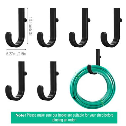 8 Pcs Shed Storage Tool Hooks Accessories Compatible with Suncast (8 Count)