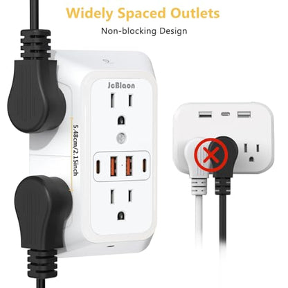 Wall Outlet Extender with Night Light