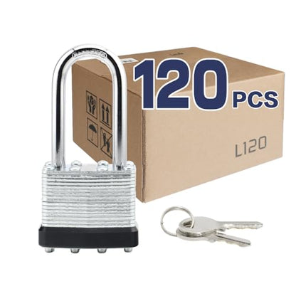 Laminated Keyed Alike Padlock 120 Pack 1.6 (120 Count)