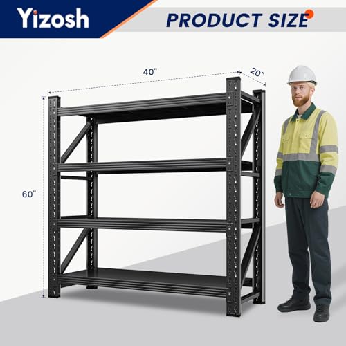 40" W Metal Garage Storage Shelves